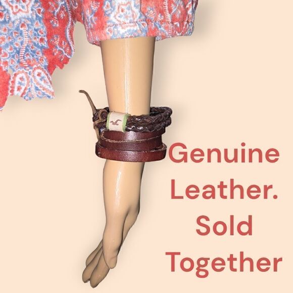 Genuine Leather Bracelets Two Hollister (B8) - Picture 5 of 5